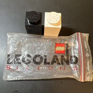 Lego Salt and Pepper Shakers Black White 1.75" -w/ Detachable Bases